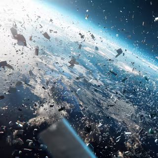 Interview : une nouvelle économie spatiale se prépare au-dessus de nos têtes, et l’Europe ne veut pas la rater 3 Les débris spatiaux, une menace croissante. © Naufal, Adobe Stock (image générée avec IA)