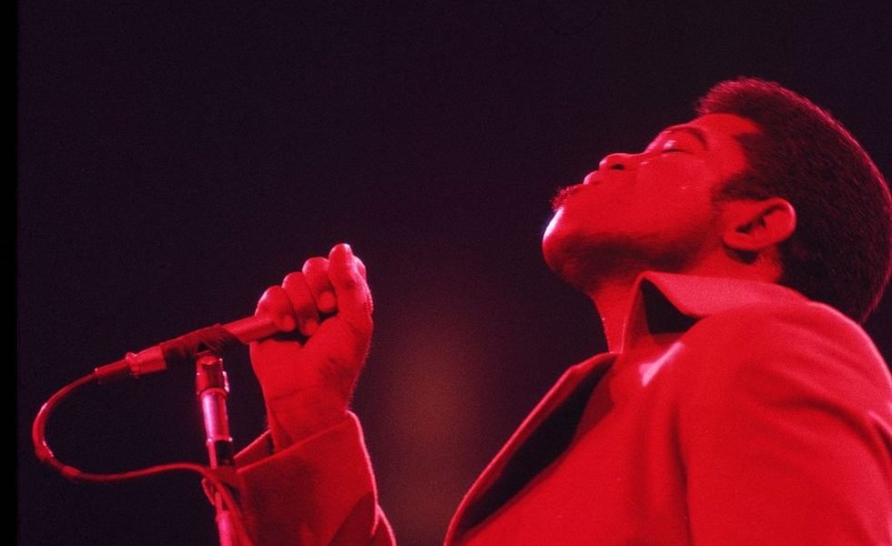 James Brown performs in New York