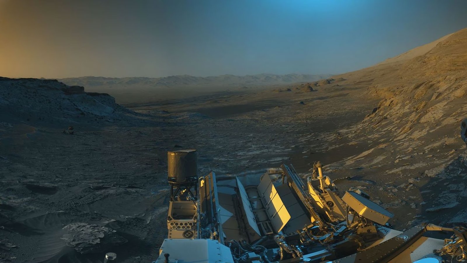 Mars na pas toujours ete un desert glace Curiosity