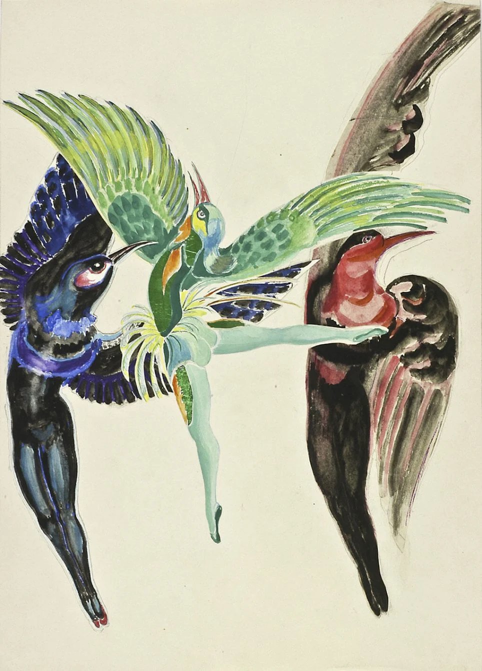 Sarah Lipska, Trois danseurs oiseaux
