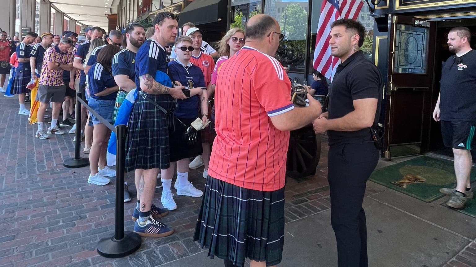 Les supporters écossais présents en masse à Boston, 13 juin 2026