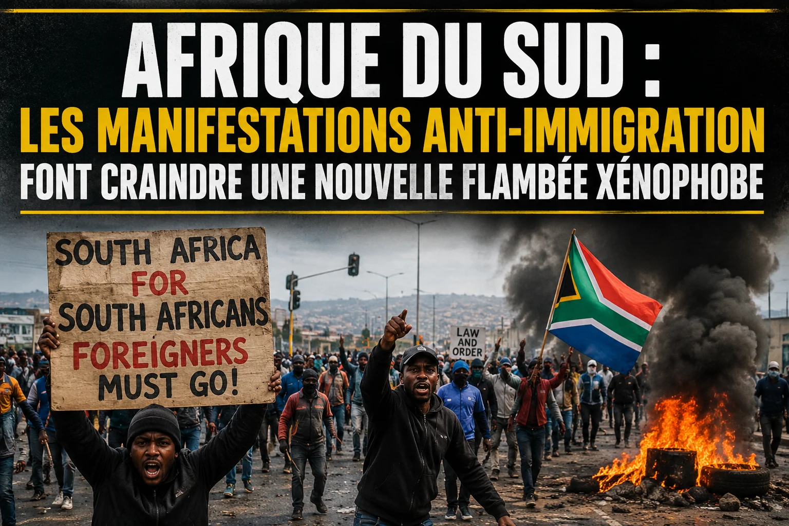 Afrique du Sud : les manifestations anti-immigration font craindre une nouvelle flambée xénophobe 1 afrique du sud