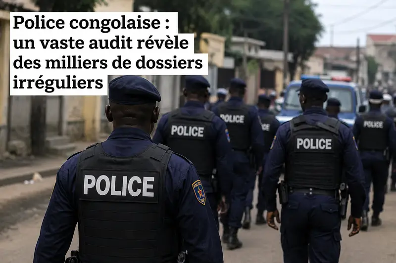 Police congolaise : un vaste audit révèle des milliers de dossiers irréguliers 1 police congolaise