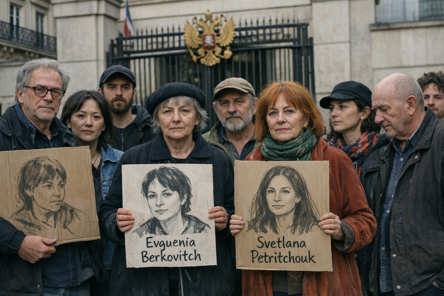 Un collectif d'artistes demande la libération d'Evguenia Berkovitch et Svetlana Petrïitchouk