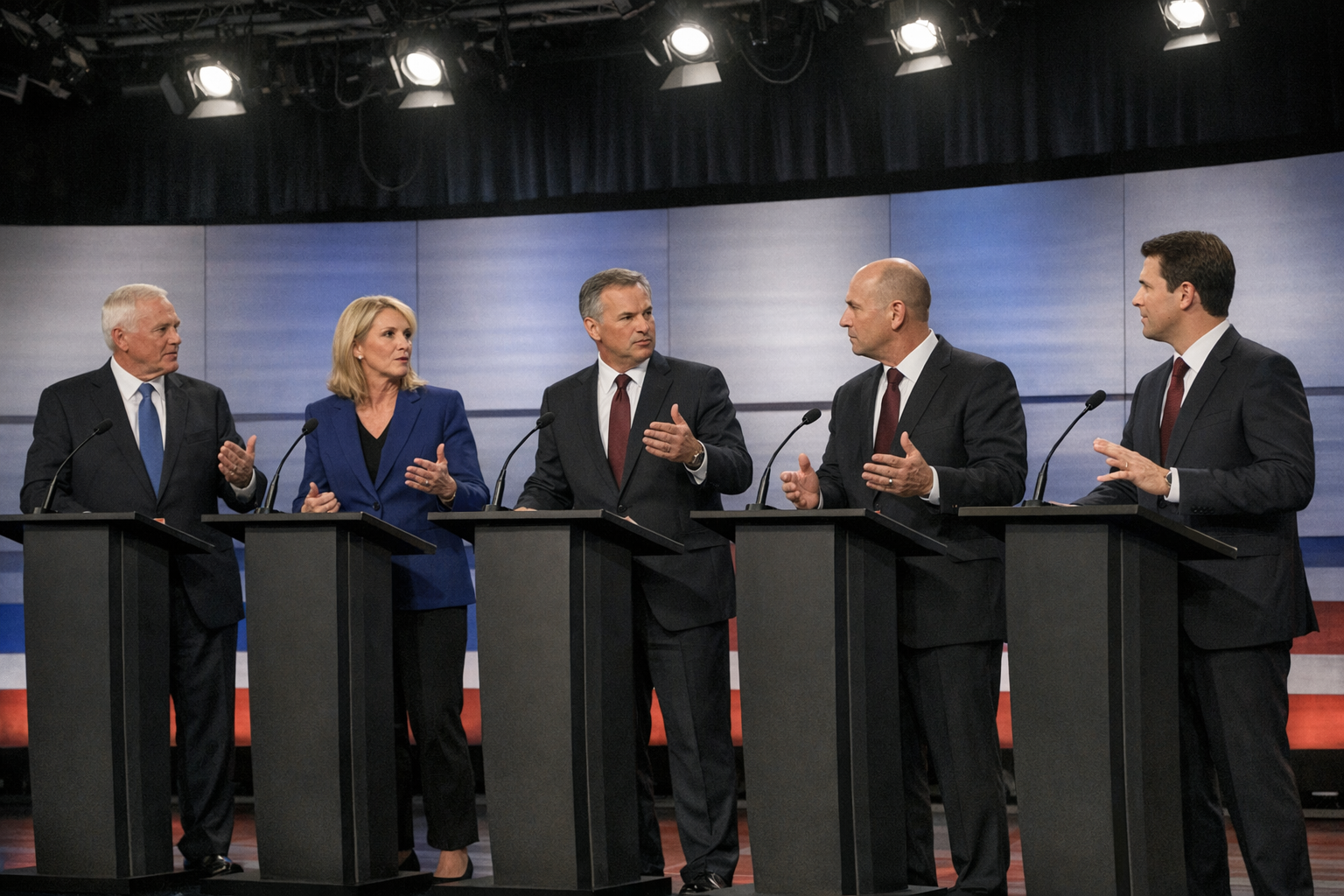 Face‑à‑face à <strong>TVA</strong> : les cinq chefs au 20e jour de la campagne 1 Face‑à‑face à TVA : les cinq chefs au 20e jour de la campagne