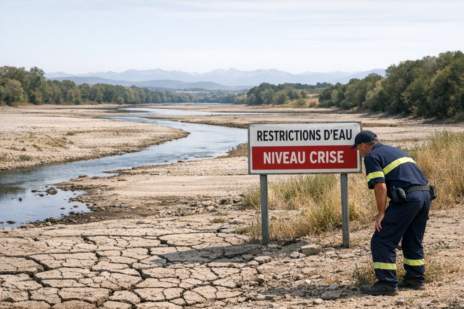 La Garonne placée en « crise » entre Pyrénées et Toulouse, des restrictions d'eau sans précédent