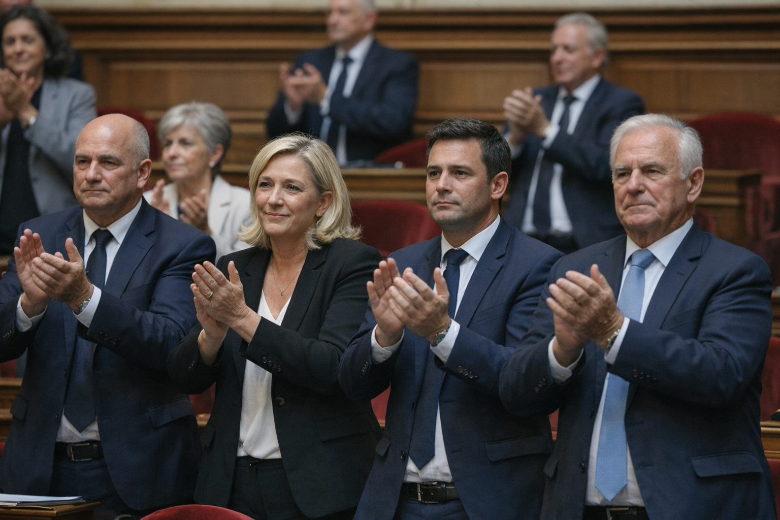 Le RN obtient un groupe au Sénat et se projette vers 2027