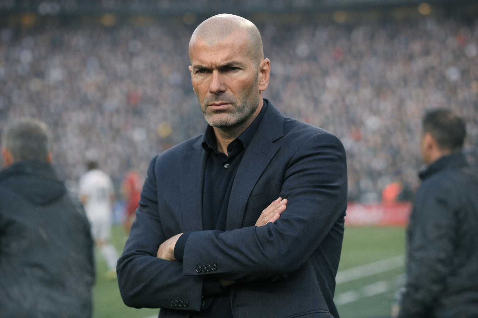 Zidane très remonté après le but décisif d'Olise à Bruxelles