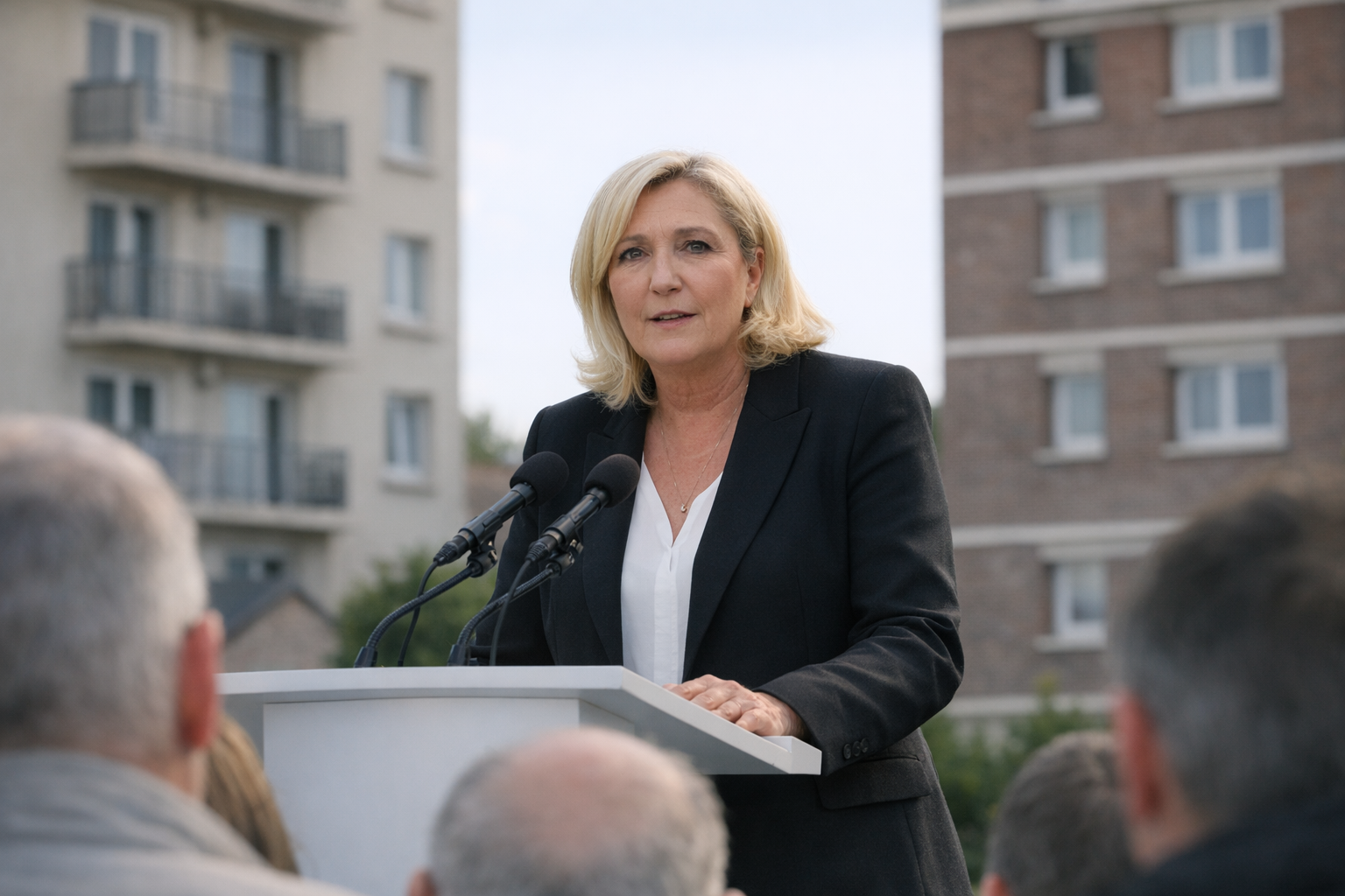 Marine Le Pen annonce l'abrogation de la loi SRU et place le logement au centre de son projet