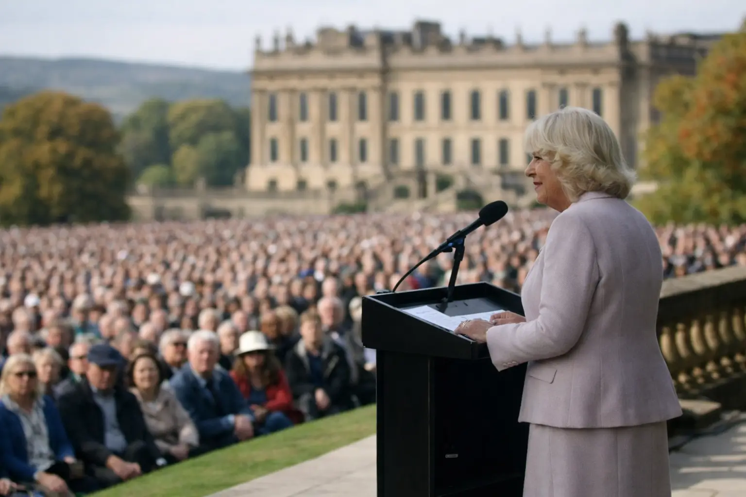 À Chatsworth, la quatrième édition du Queen’s Reading Room portée par la reine Camilla réunit 8 000 lecteurs