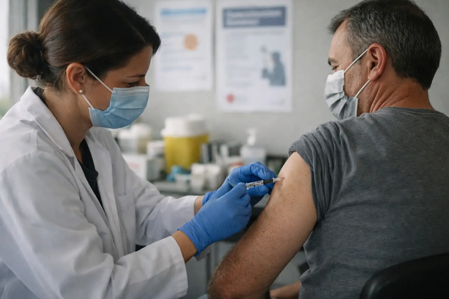 Début de la campagne vaccinale: la France lance la protection contre la grippe et le Covid-19